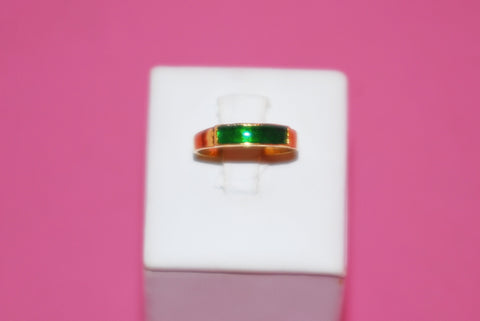 Imperial Jadeite Jade Ring in Yellow Gold