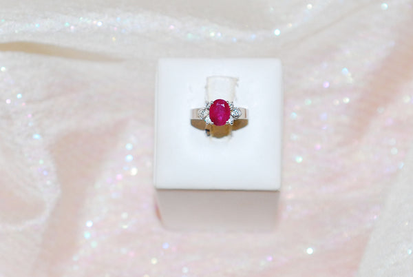 Ruby Ring with Diamonds 3