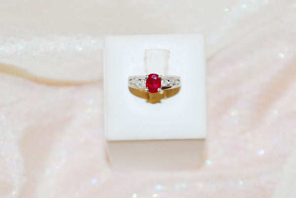 Ruby Ring with Diamonds 4