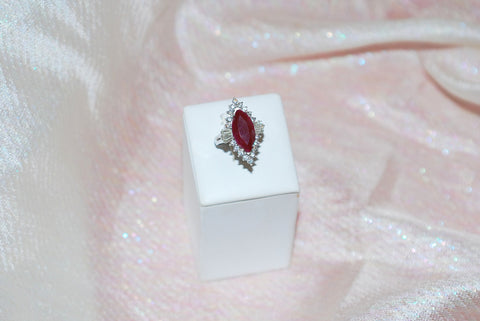 Ruby Ring with Diamonds 1